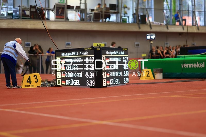 60m Jugend W15 Finale Ergebnisse