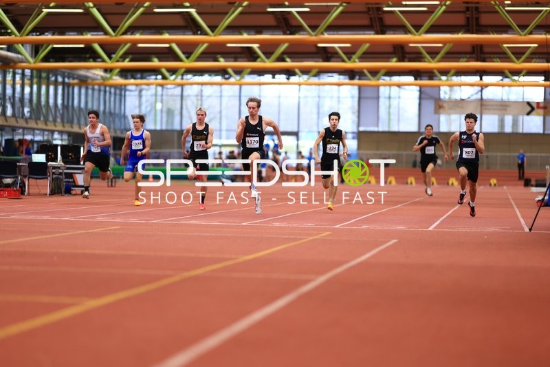 Sprintlauf in der Halle