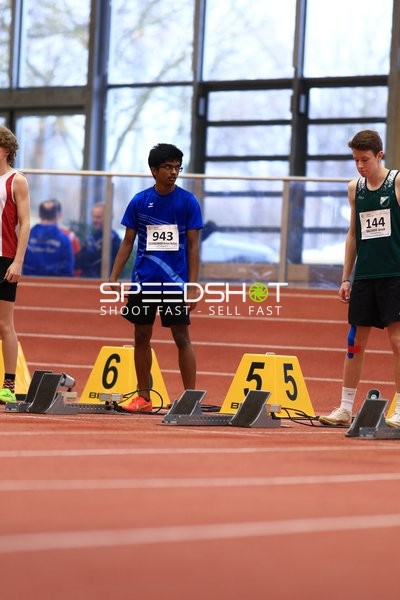 Athleten am Startblock