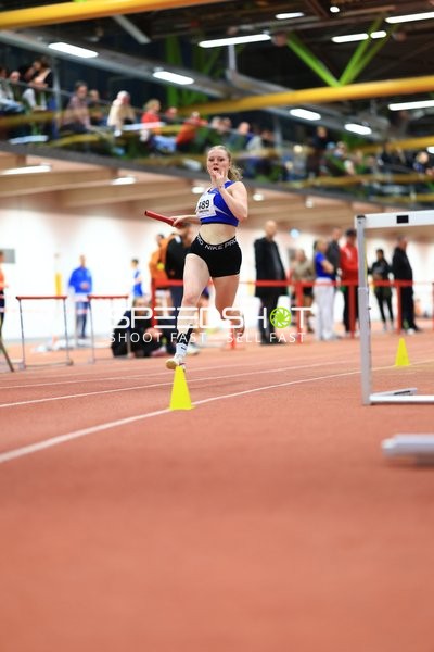Athletin beim Staffellauf in München