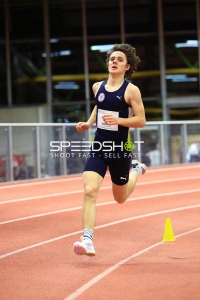 Athlet läuft in München