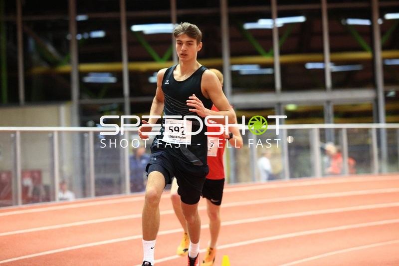 Athlet mit Startnummer 592 in Aktion