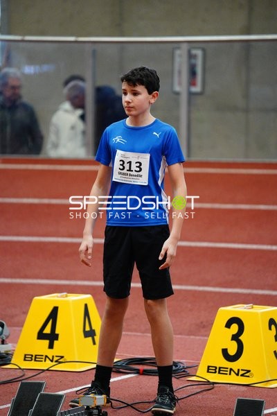 Athlet mit Startnummer 313 in Aktion