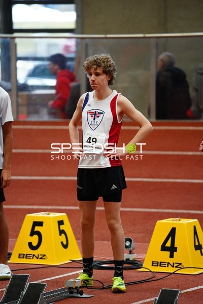 Athlet vor Startblock in München