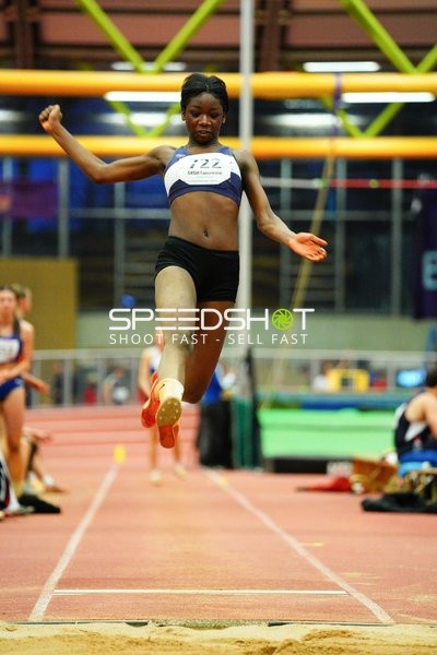 Startnummer 722 beim Weitsprung