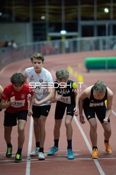 Start zum Lauf in der Halle