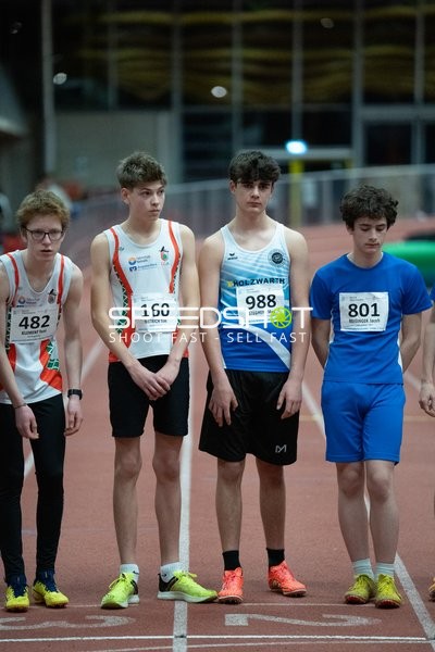 Athleten mit Startnummern 482, 160, 988 und 801