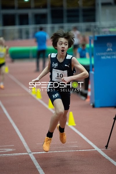 Leichtathletik-Athlet mit Startnummer 10