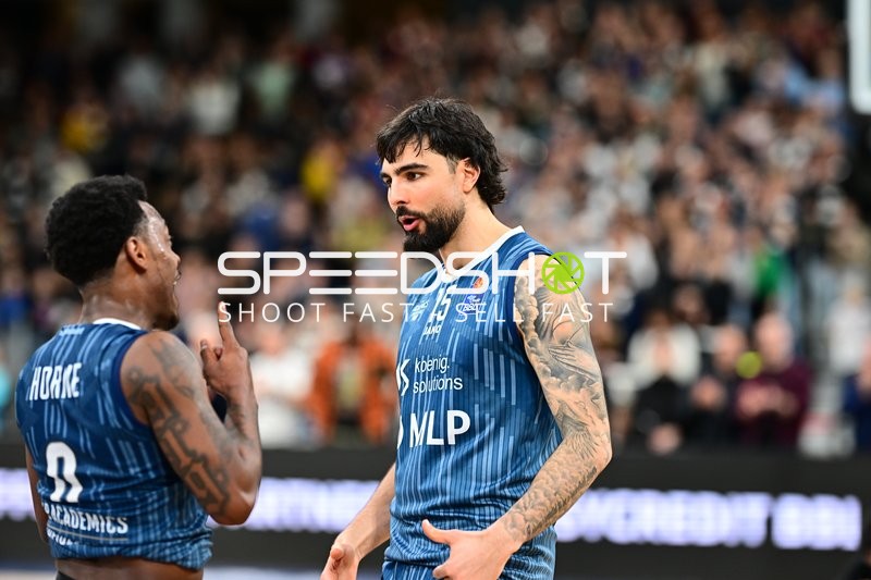 Marcel Keßen (15; MLP Academics Heidelberg) und DJ Horne (0; MLP Academics Heidelberg) in Aktion