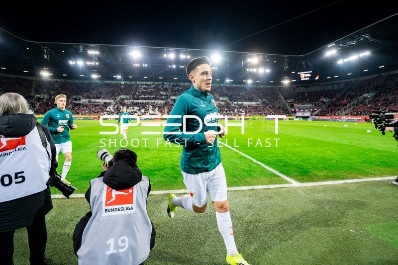 Spieler beim Aufwärmen