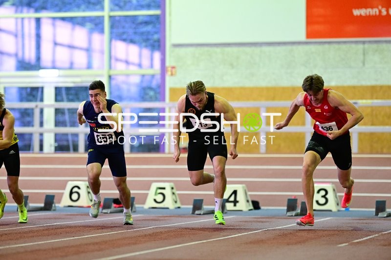 Sprintstart mit Dörrenberg Finn Justus (436; LG Rhein-Wied)