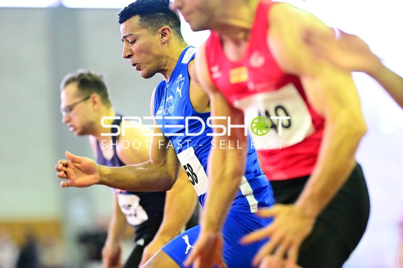 Start mit Salakiaku Lionel (358; TSV SCHOTT Mainz) und Sarah PONZELAR (140; LG Region Karlsruhe)