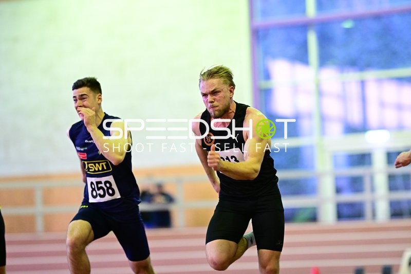 Sprintduell Hohmann Tobias (313; SSC Koblenz-Karthause) gegen Leitz Florian (858; Post-Sportverein Trier)