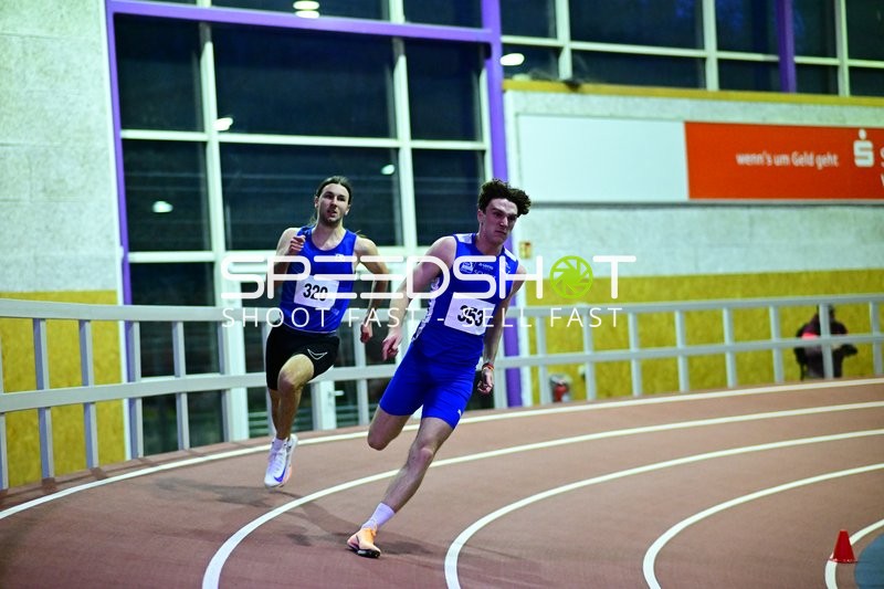 Sprintduell Hamisch Albrecht (320; TG Konz) und 353; LG Idar-Oberstein
