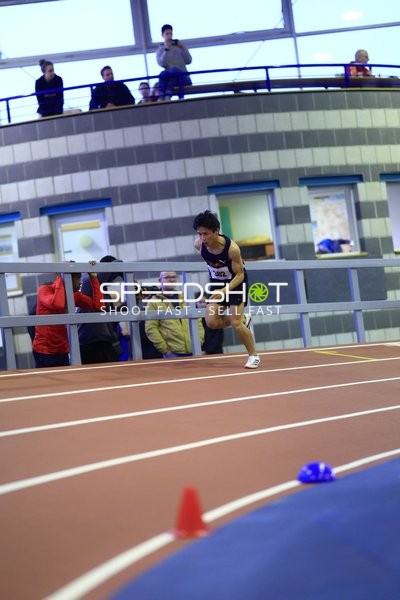 Daichi Sugiyama (382; USC Mainz) sprintet auf der Bahn