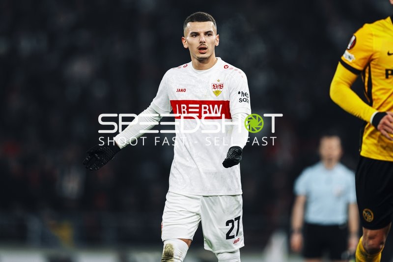 Badredine Bouanani (27; VfB Stuttgart) auf dem Spielfeld