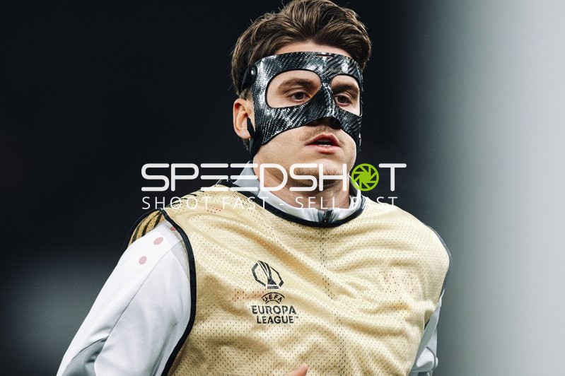 Spieler beim Aufwärmen