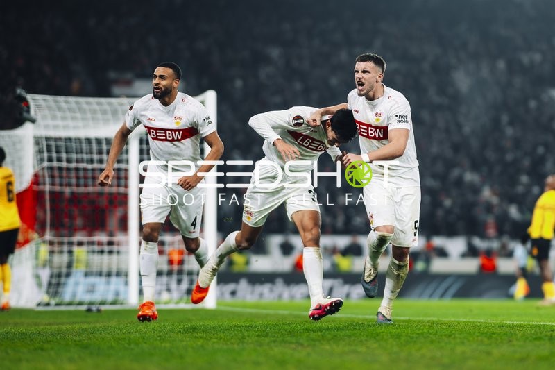 Spieler von VfB Stuttgart in Aktion