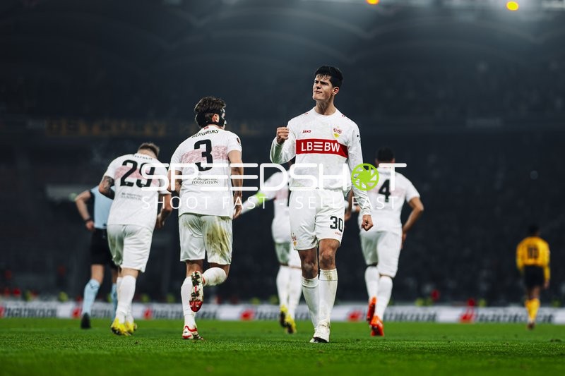 Spieler von VfB Stuttgart in Aktion