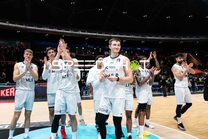 MLP Academics Heidelberg nach dem Sieg gegen Braunschweig