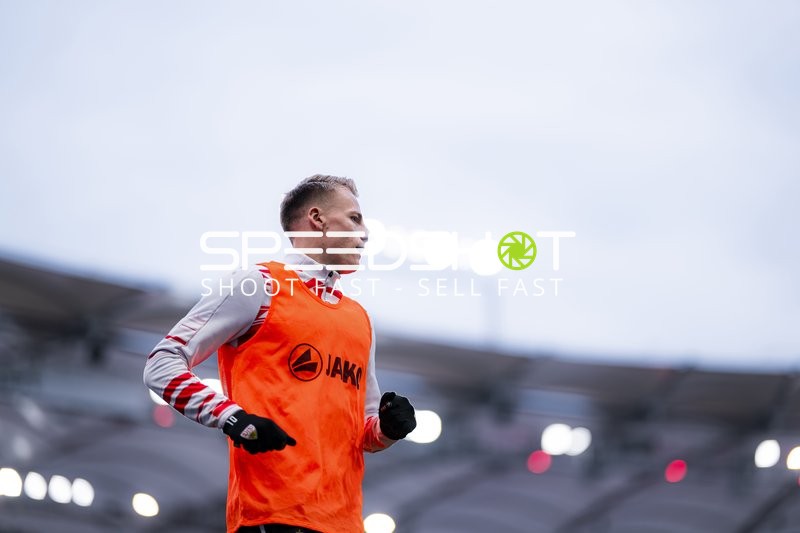 Spieler beim Aufwärmen