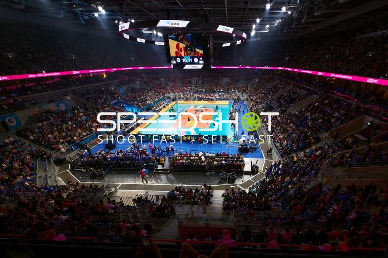 Volleyball Spielszene DVV-Pokalfinale