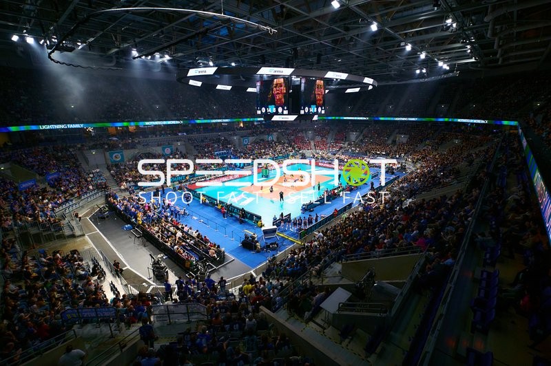 Volleyballspiel in der SAP-Arena