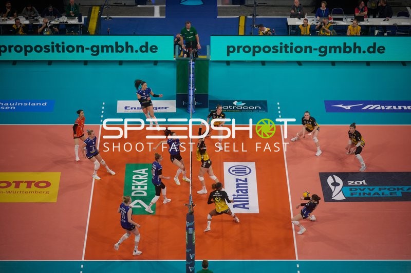 Volleyball Spielszene