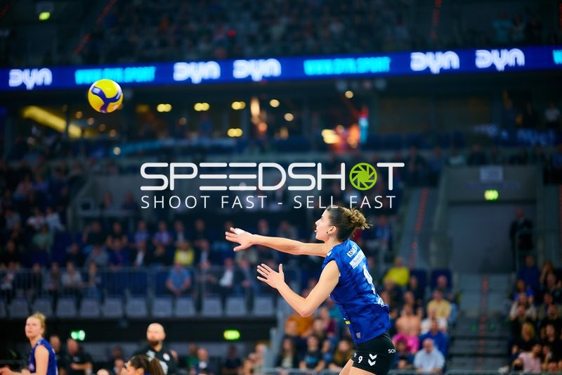 Volleyball Spielszene DVV-Pokalfinale Frauen