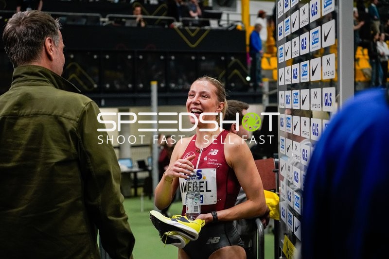 Athletin Weßel nach Wettkampf