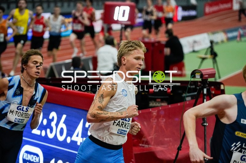 Athlet Farken im Lauf