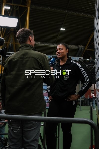 Interview bei DM Leichtathletik