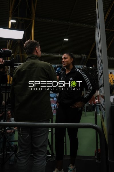 Interview bei DM Leichtathletik
