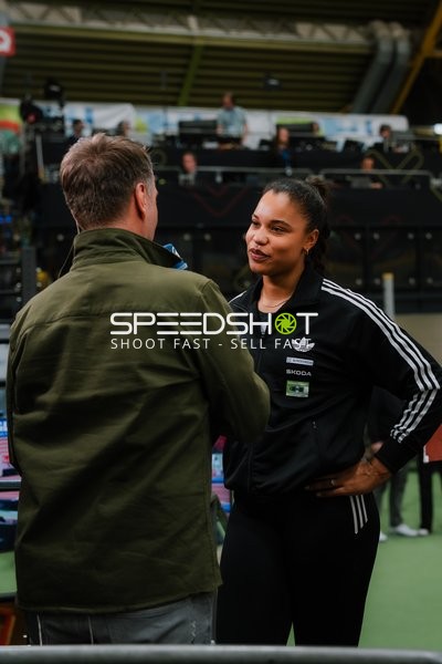 Interview bei DM Leichtathletik