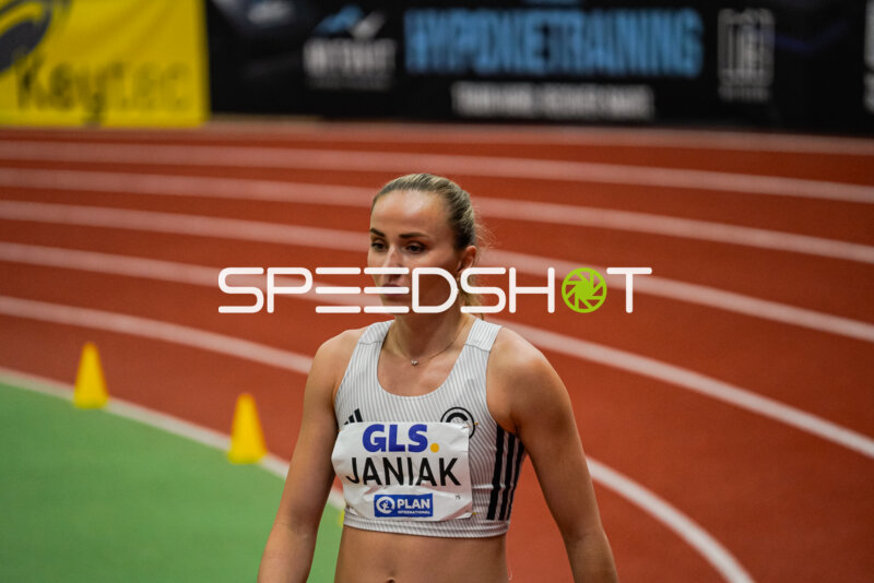 Athletin Janiak fokussiert