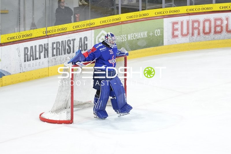Ludovic Waeber (35; EHC Kloten) im Tor