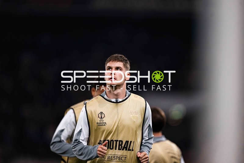 Spieler beim Aufwärmen