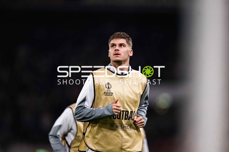 Spieler beim Aufwärmen