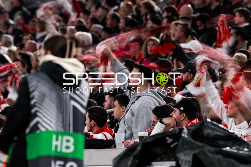 Fans feiern im Stadion