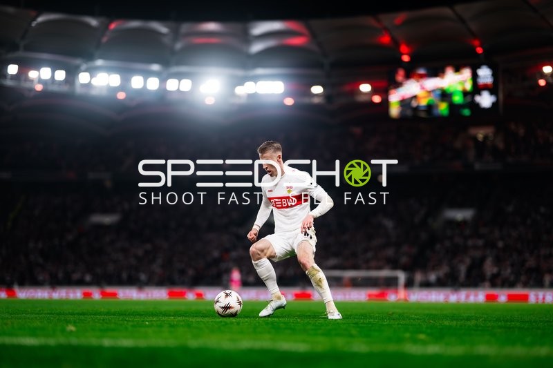 Spieler mit Ball in Aktion