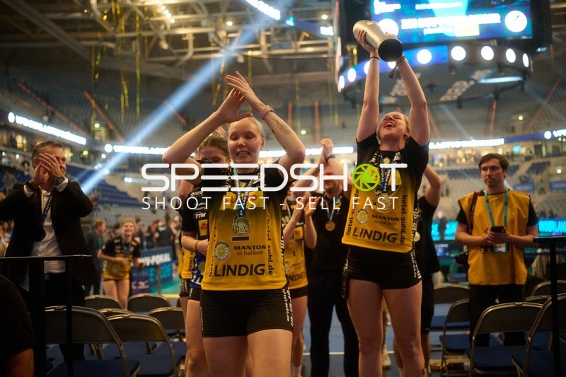 Volleyball Pokalfinale Feier