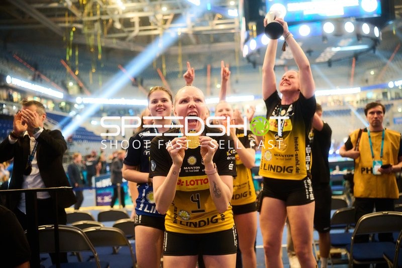 Volleyball Pokalfinale Feier