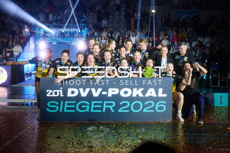 Volleyball Pokalfinale Siegerfoto