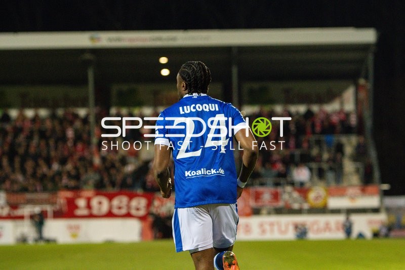 Spieler Anderson Lucoqui (24; FC Energie Cottbus) in Aktion