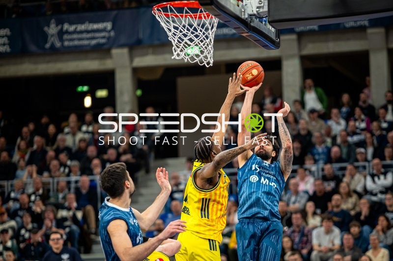 Spielaktion mit Marcel Keßen (15; MLP Academics Heidelberg)