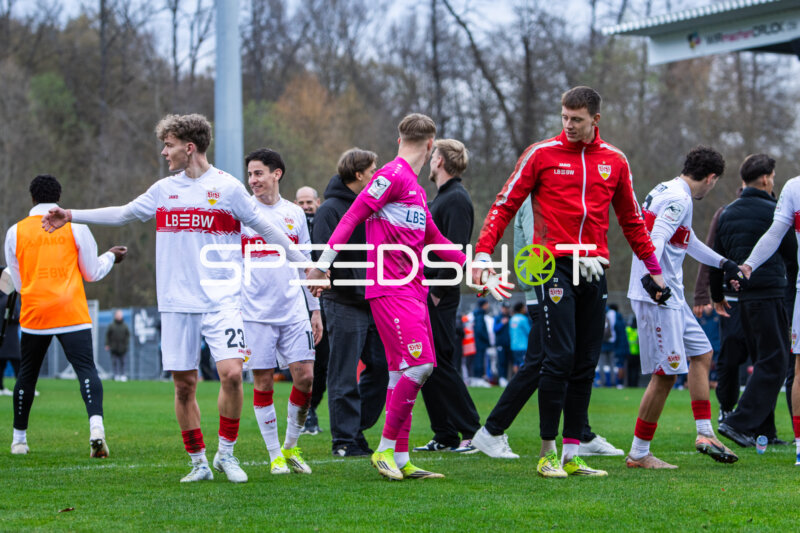 Spieler von VfB Stuttgart II in Aktion