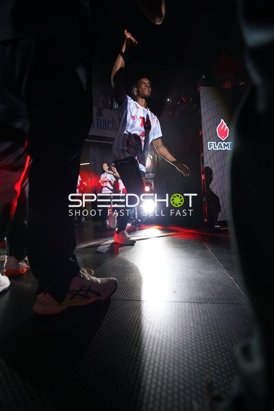Handball-Szene in Porsche-Arena