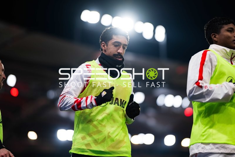 Spieler beim Aufwärmen