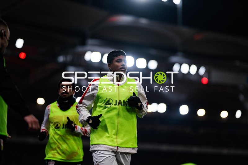 Spieler beim Aufwärmen