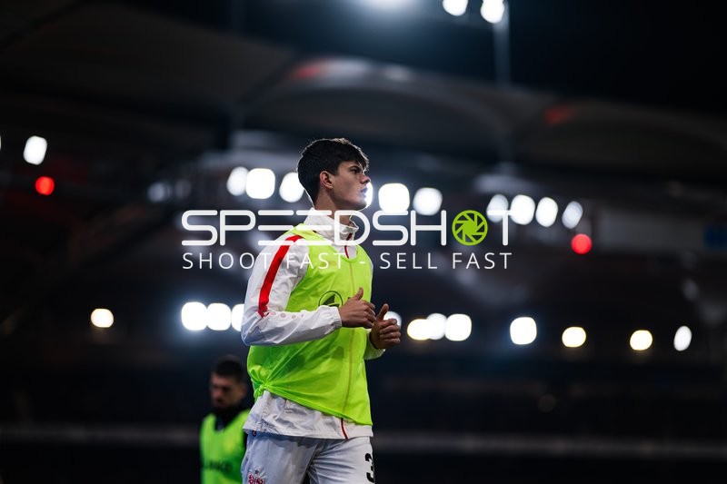 Spieler beim Aufwärmen